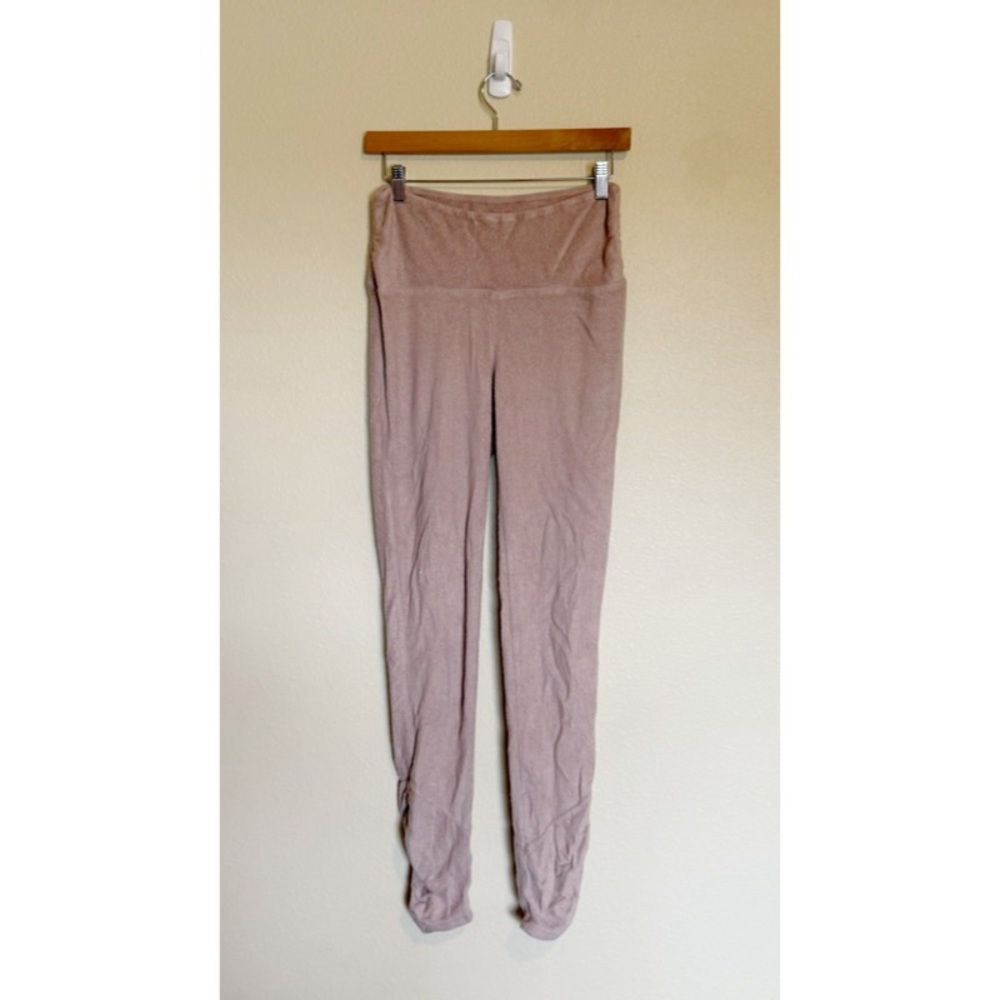 Intimately Free People Tan Fleece High Waisted Jogger Pant S